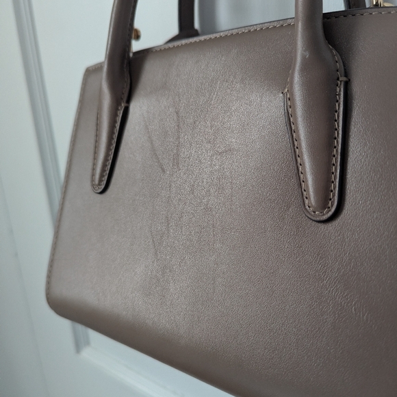 Coach Andrea Carryall Small Mini Bag In Dark Stone *** Read Description Flaw *** - Picture 6 of 14